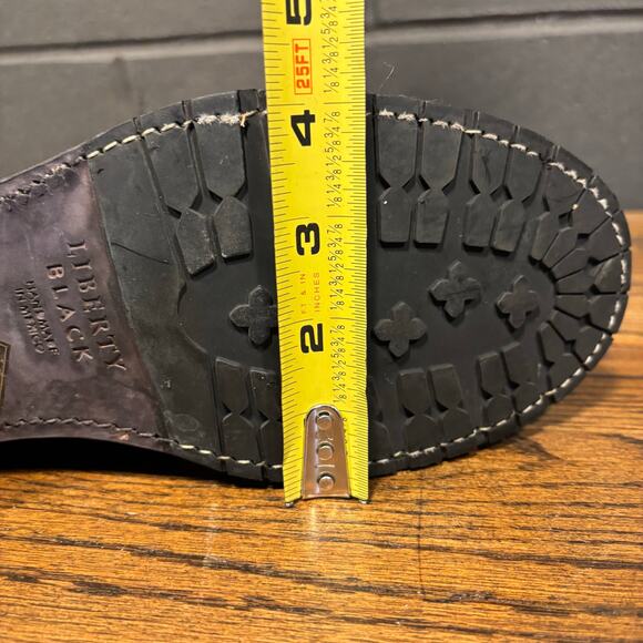 Liberty Black Women’s Black Leather Riding Boots Size 9.5 Handmade Mexico Zip - Picture 10 of 13